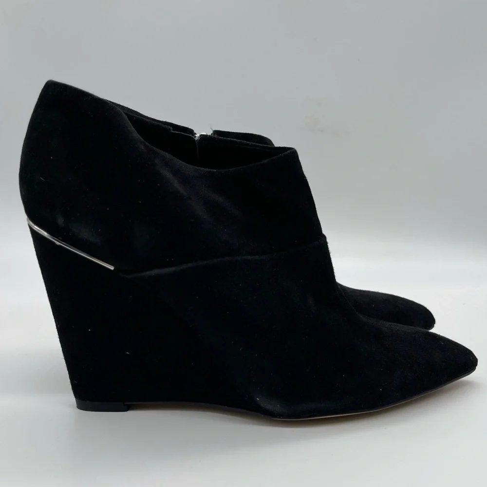 Coach Leather Suede wedge Boots